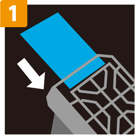 本体にマットを入れる図