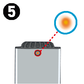 スイッチをスライドしONに